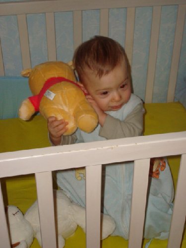 Kuschel, kuschel mit meinem Winnie Pooh-Bär